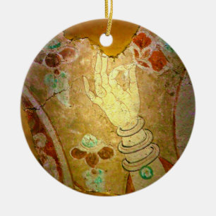A Bloom Most Sweet on a Ceramic Tree Decoration