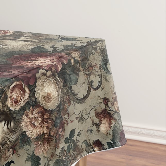 A Bloom to Hold on To – Gothic Large Pattern Tablecloth (In Situ)