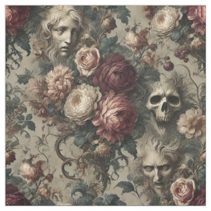 A Bloom to Hold on To – Gothic Statement Tile Fabric