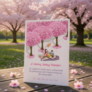 A Blooming Birthday  Invitation