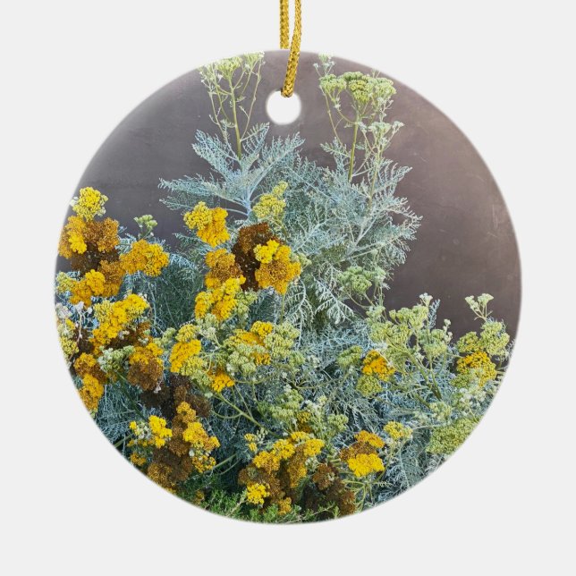 A Blooming California: Catalina Silverlace Ceramic Tree Decoration (Front)