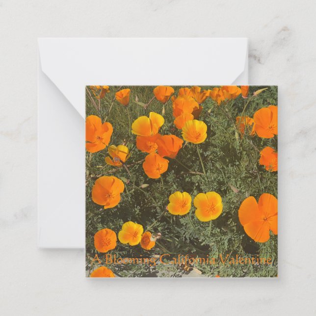 A Blooming California Valentine Card (Front)