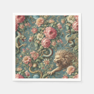 A Blooming Mythos – Mythical Victorian Design Napkin