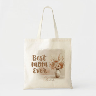 A Blooming Tribute: The "Best Mum Ever Tote Bag 