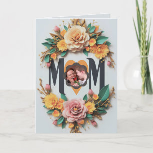 A Blooming Tribute to Mum Thank You Card