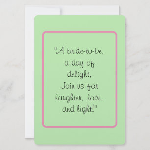 A Blossoming Celebration for the Bride-to-Be!  Invitation