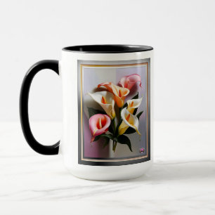 A Blossoming Of Calla Lilies In Pastel Colours Mug