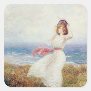 A Blow on the Cliffs Square Sticker