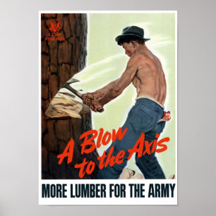 A Blow To The Axis -- WWII Poster
