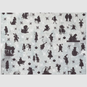 A Blue Alice in Wonderland Series Design 10 Tissue Paper