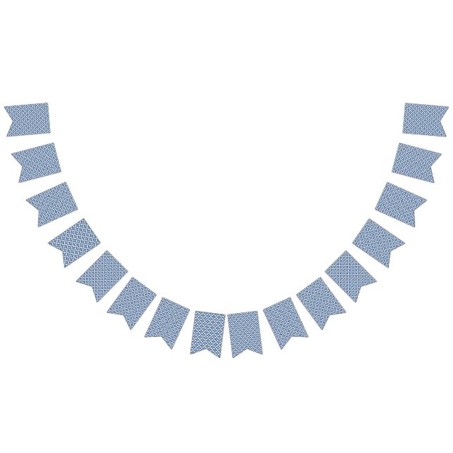 a blue and green pattern with a white background bunting  (All)