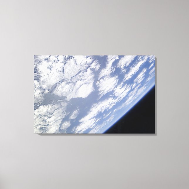A blue and white part of Earth Canvas Print (Front)