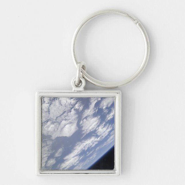 A blue and white part of Earth Key Ring (Front)