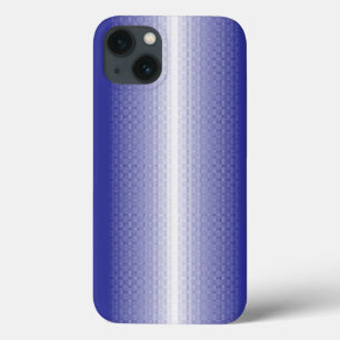 a blue and white striped background iPhone 13 case