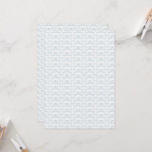 a blue and white wallpaper with a pattern on it invitation