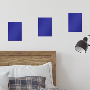 A blue background featuring a prominent white squa