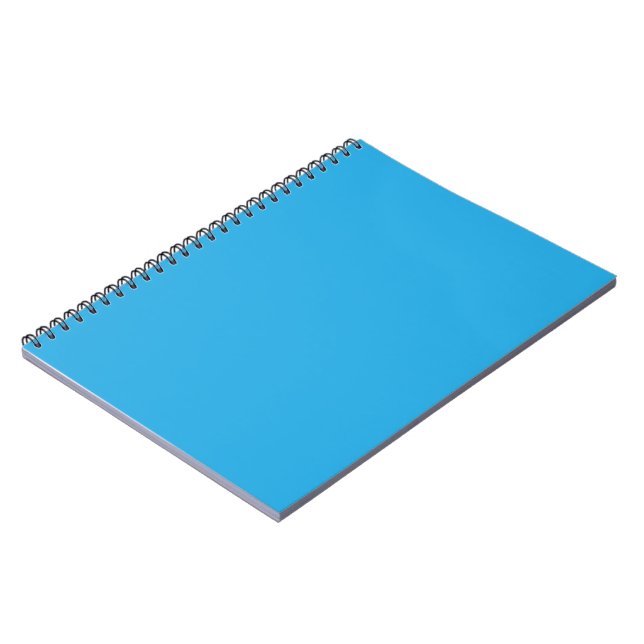 a blue background with a black and white cat notebook (Left Side)
