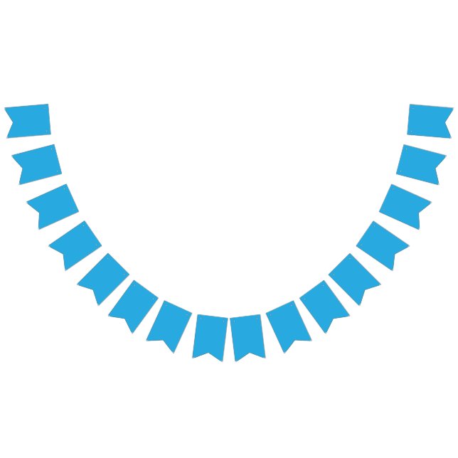 a blue background with a black and white cat on to bunting  (All)