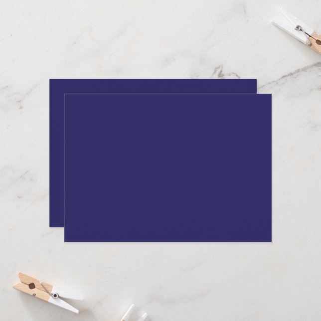 a blue background with a clock invitation (Front/Back In Situ)