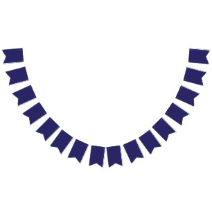 a blue background with a clock on it bunting