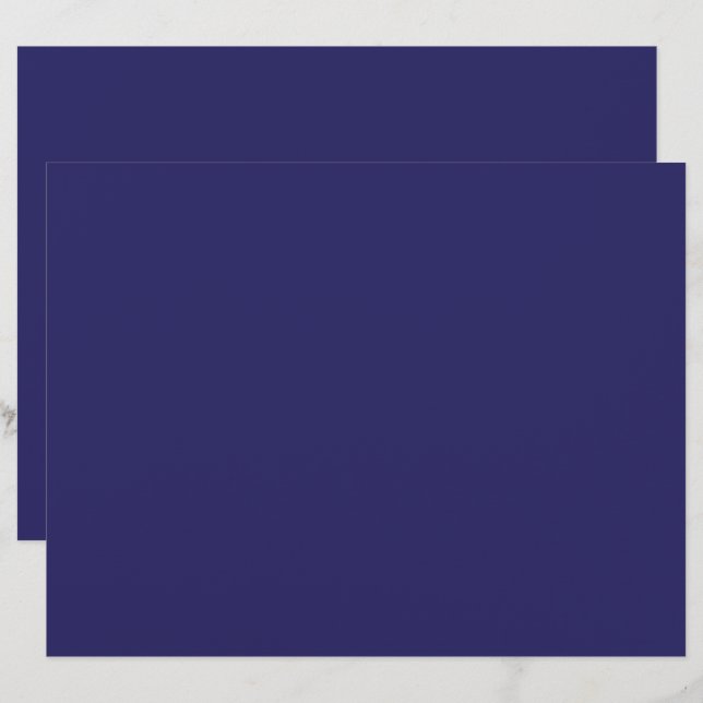 a blue background with a clock on it custom letterhead (Front/Back)