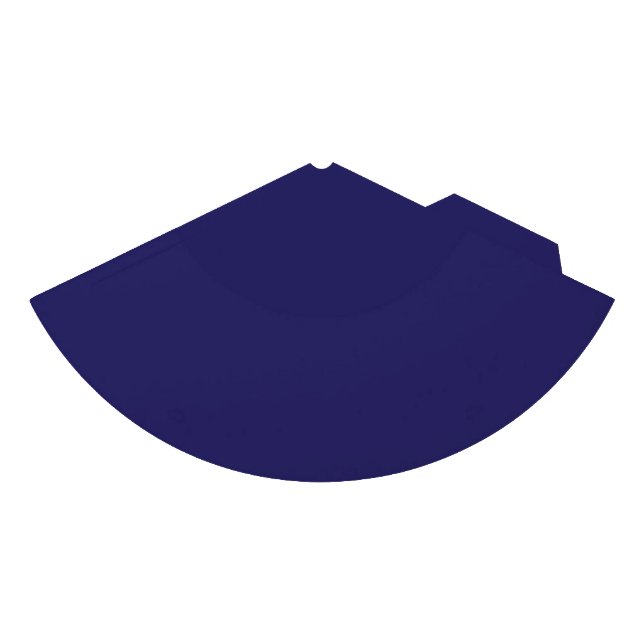 a blue background with a clock on it party hat (Front)