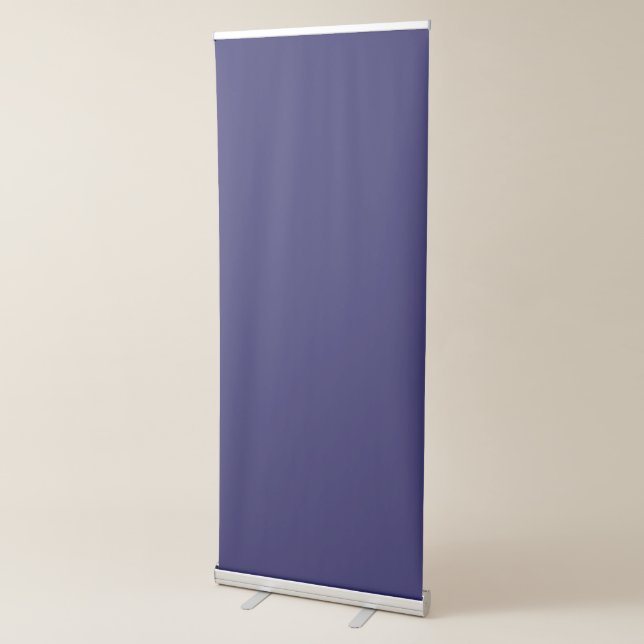 a blue background with a clock on it retractable banner (3/4)