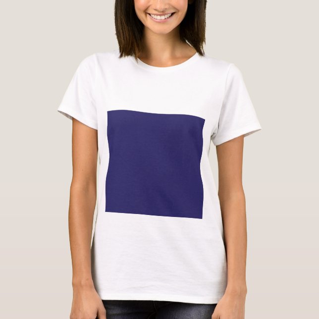a blue background with a clock on it T-Shirt (Front)