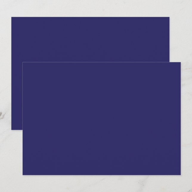 a blue background with a clock on it thank you card (Front/Back)