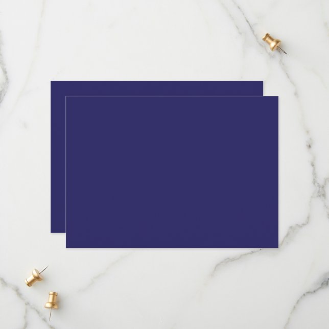 a blue background with a clock save the date (Front/Back In Situ)