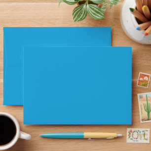 a blue background with a envelope