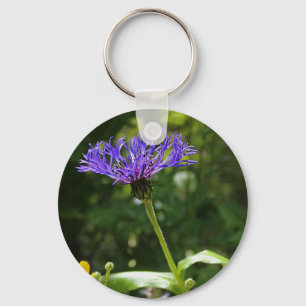 A Blue Cornflower Key Ring