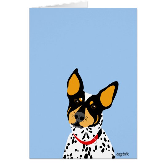 A Blue Heeler Card