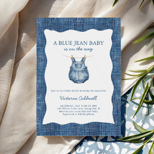 A Blue Jean Baby Denim Baby Shower Invitation