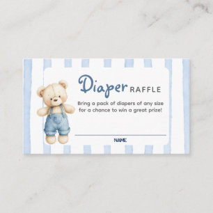 A Blue Jean Baby Shower Diaper Raffle Card
