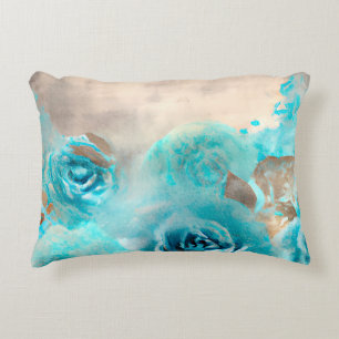A Blue Shabby Chic Ephemera Design Series 7 Decorative Cushion