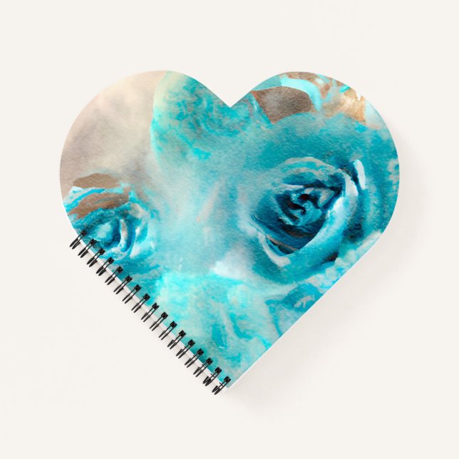 A Blue Shabby Chic Ephemera Design Series 7 Notebook (Front)