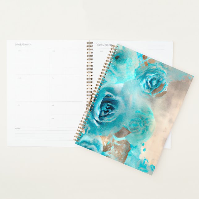 A Blue Shabby Chic Ephemera Design Series 7 Planner (Display)