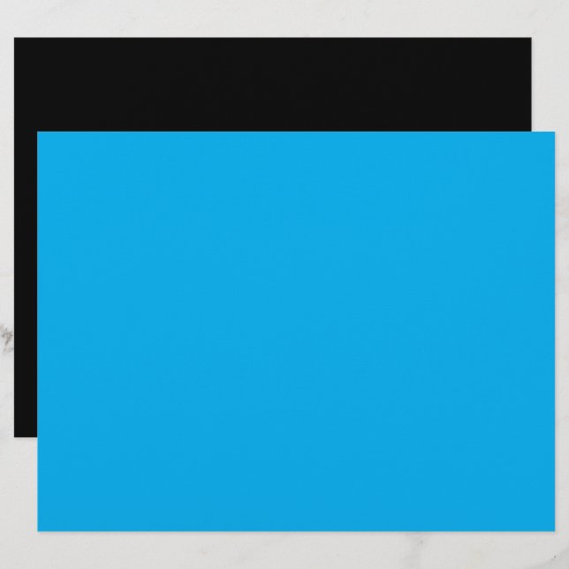 a blue sky with a plane flying in the sky custom letterhead (Front/Back)