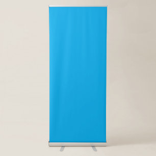 a blue sky with a plane flying in the sky retractable banner