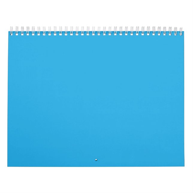 A blue square framed by a white border, presenting calendar (Cover)