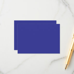 a blue wall with a clock  enclosure card