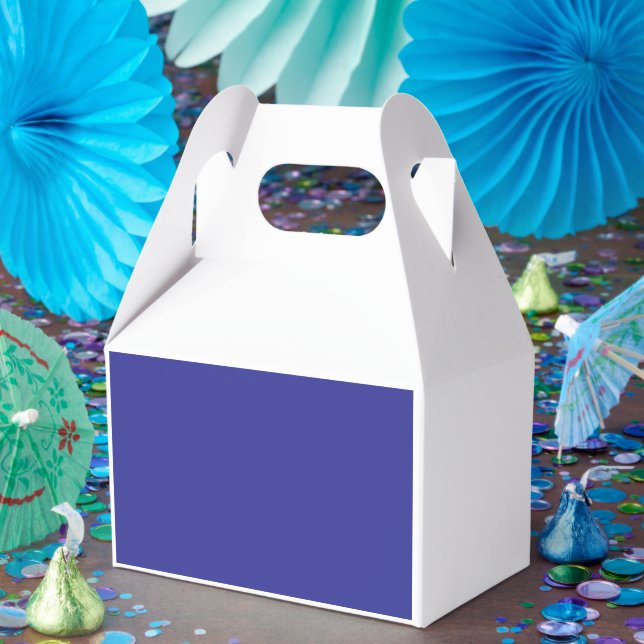 a blue wall with a clock  favour box (Party)