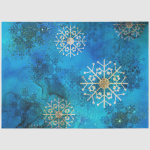 A Blue Winter Snowflake Series Design 4 Tissue Paper