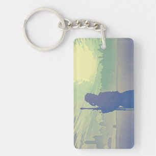A Blue Witcher Keychain