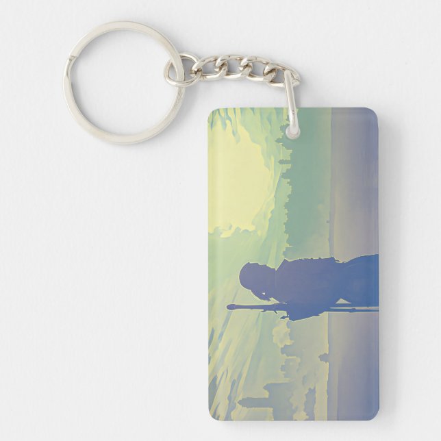 A Blue Witcher Keychain (Front)