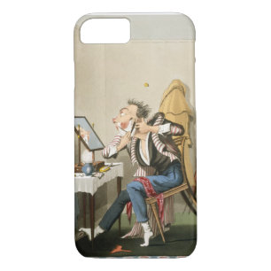 A Blunt Razor, pub. by Hunt, 1827 (coloured etchin iPhone 8/7 Case