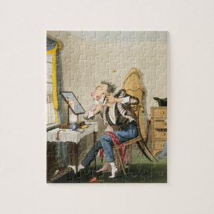 A Blunt Razor, pub. by Hunt, 1827 (coloured etchin Jigsaw Puzzle