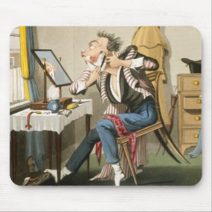 A Blunt Razor, pub. by Hunt, 1827 (coloured etchin Mouse Mat