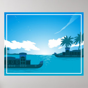 A Boat in The Sea-18530 Poster